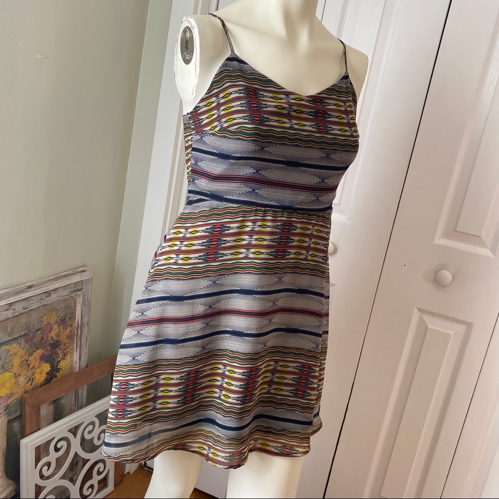 🔥 FIRE Los Angeles // Aztec Spaghetti Strap Dress
